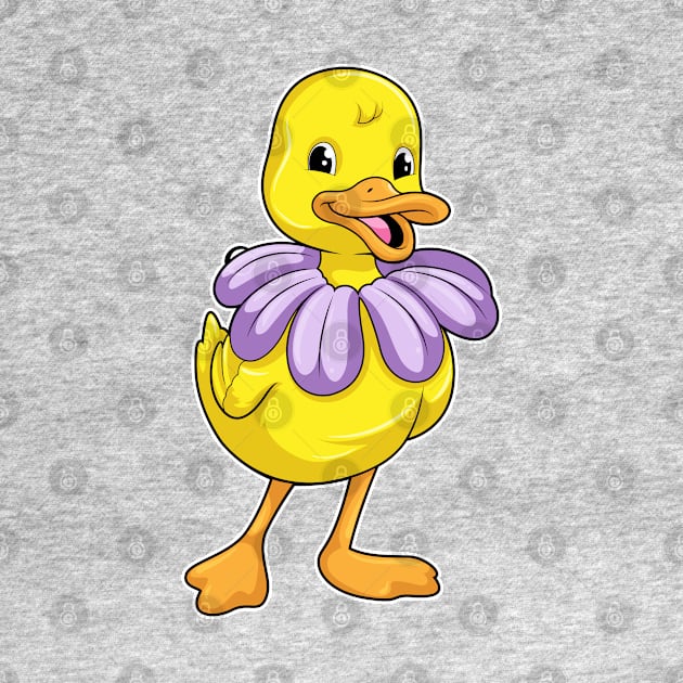 Duck with Daisy by Markus Schnabel